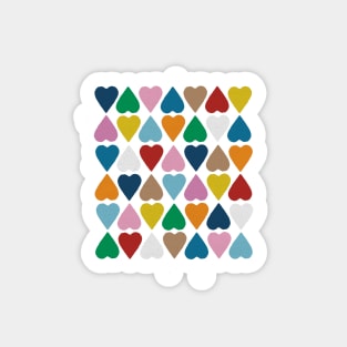 Diamond Hearts on Grey Sticker